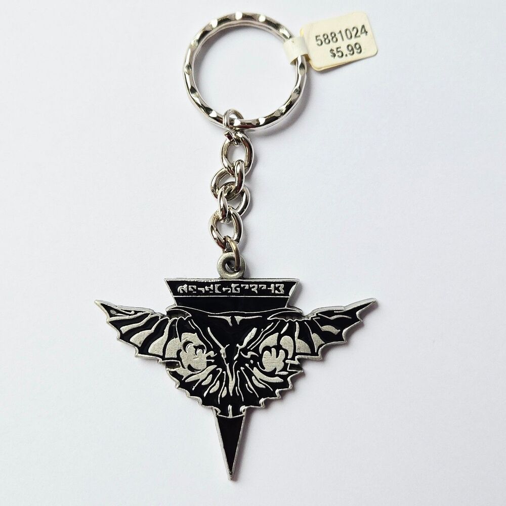 Vintage Rawcliffe Star Trek Keychain Romulan Emblem 1994 Pewter Key Ring TNG